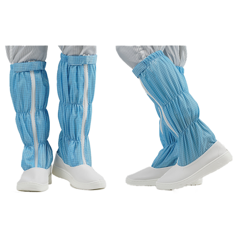 Leenol Scarpe antipolvere e antistatiche per camere bianche Stivali alti Scarpe pulite